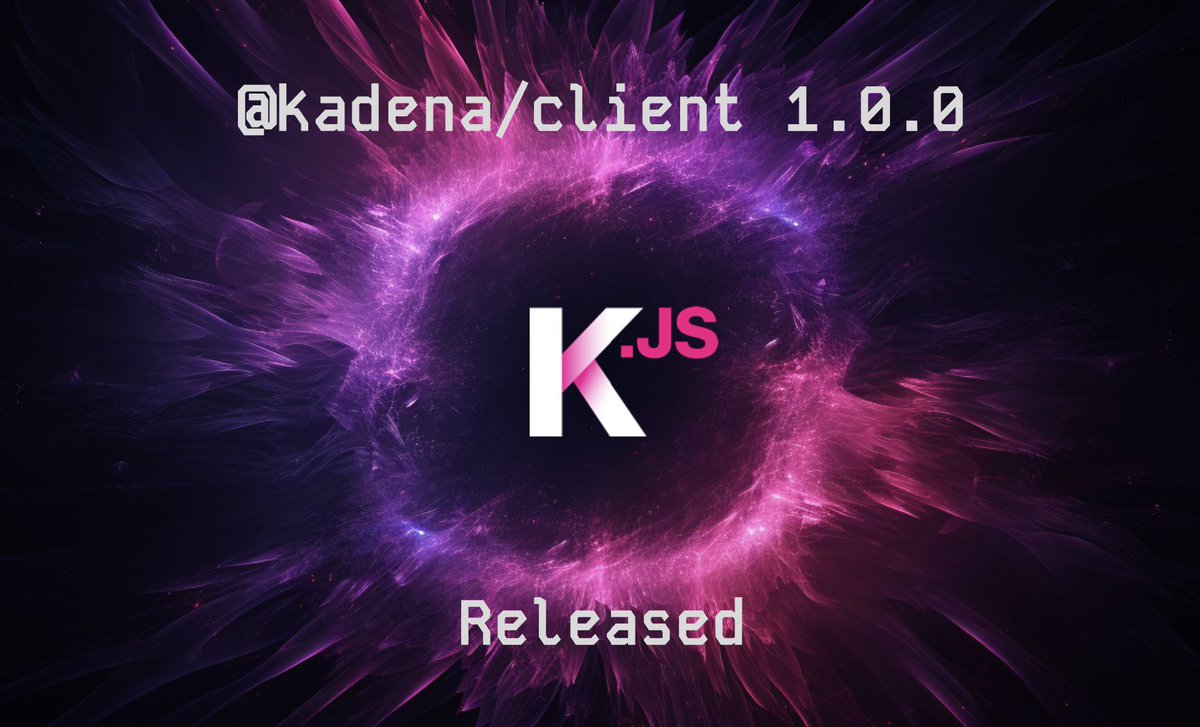 With great pleasure, I can announce @alber70g released @kadena/client 1.0.0!!! 🎊 Big shoutout to @Javadk1986 for his incredible work on this project. Show him some love! 🙌🏼 Next steps are building abstraction layers like @kadena/marmaladeJS upon this fantastic foundation! 🔥