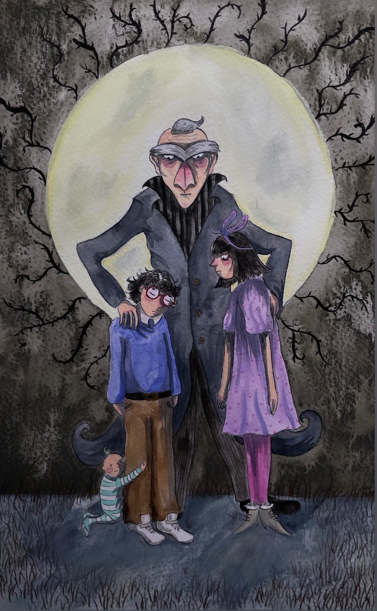 KarlaBrading's tweet photo. My A Series of Unfortunate Events illustration #countolaf #violet #klaus #olaf #illustration #illustrator #books #read #book #aseriesofunfortunateevents https://t.co/gwqp8AJBbI
