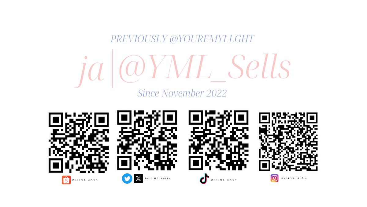 YML_Sells's tweet photo. ♡ Navigation ♡
♥︎ RCBYT:https://t.co/5FP6Yu7hNQ♥︎
————————
#YML_SellsFeedback
#YML_SellsOnHand
#YML_SellsUpdate
#YML_SellsInterestCheck
#YML_SellsGiveaway
#YML_SellsClaimingTweet
Tiktok: https://t.co/R07FEZpTzm https://t.co/jzBFs45QUo