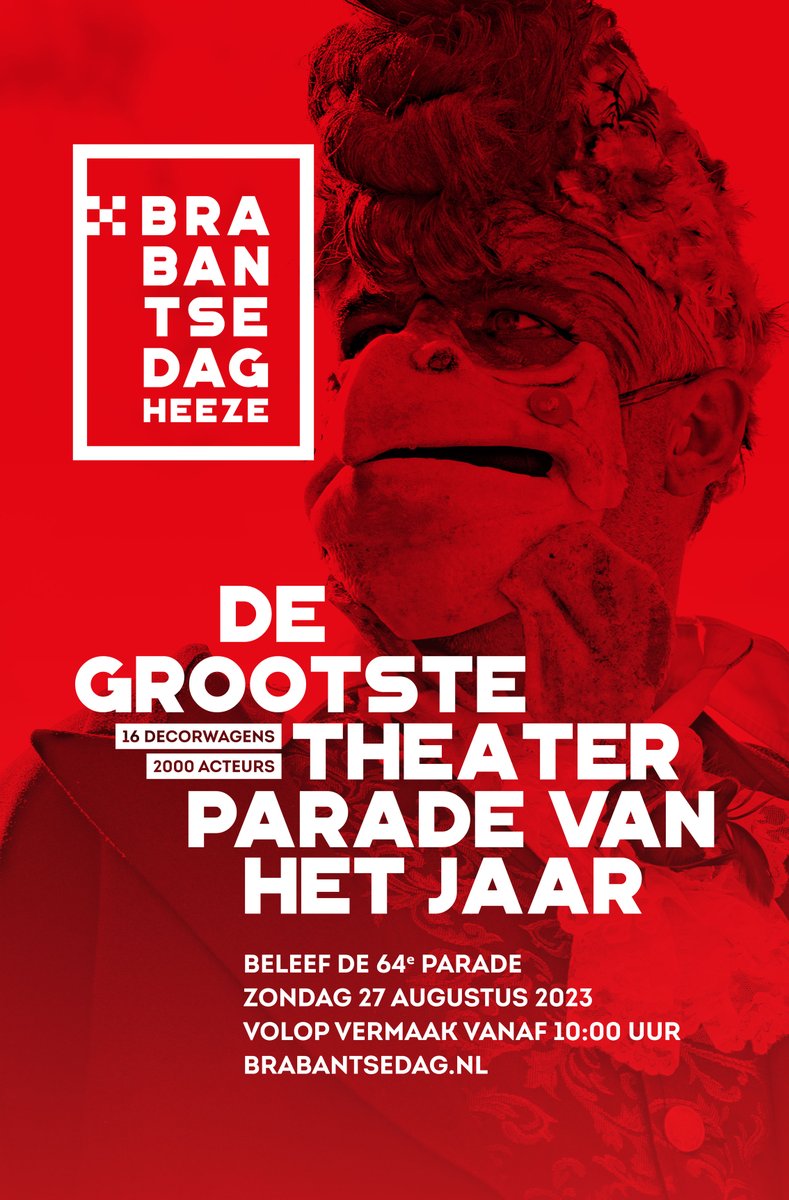 Beleef de Brabantsedag in Heeze! Een begrip in Brabant, Nederland en daarbuiten sinds het bescheiden begin in 1958, trekt dit jaarlijkse festijn nu ruim 40.000 bezoekers. Terecht, want de theaterparade op zondag 27 augustus is een ongeëvenaard hoogtepunt dat je niet wilt missen!