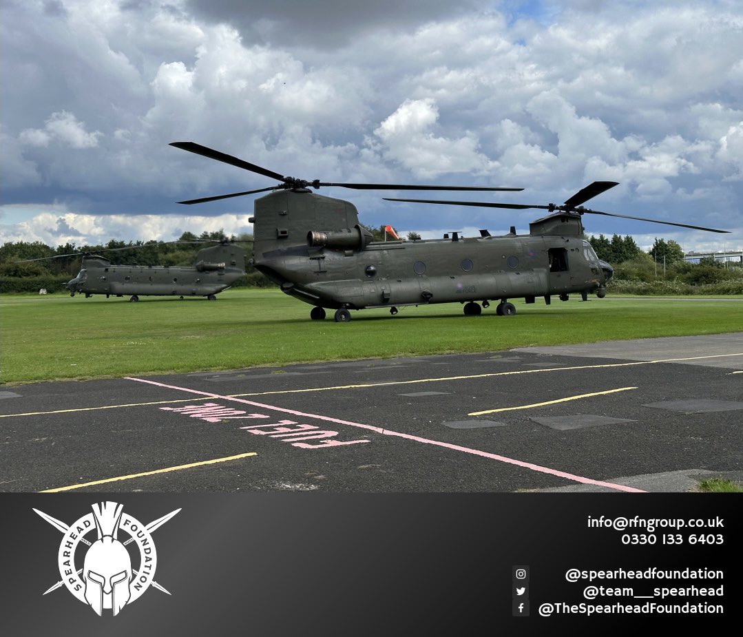 Not a bad view from the office 😬…

The Spearhead Foundations 🍅 shed recovery centre is the only place in Manchester that offers the best shots on the military aircraft which come by 🚁…