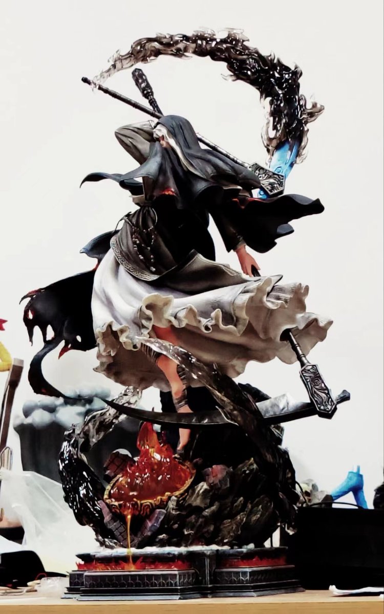 CoreZero3's tweet photo. The prototype picture of Sister Friede
When the Ashes are two, a flame alighteth.
Please, avert thine eyes. I will snuff out these ashes for good. 
Pre-order address: https://t.co/7gh2fj7b6s

#DarkSouls https://t.co/3zRCxa8pjk