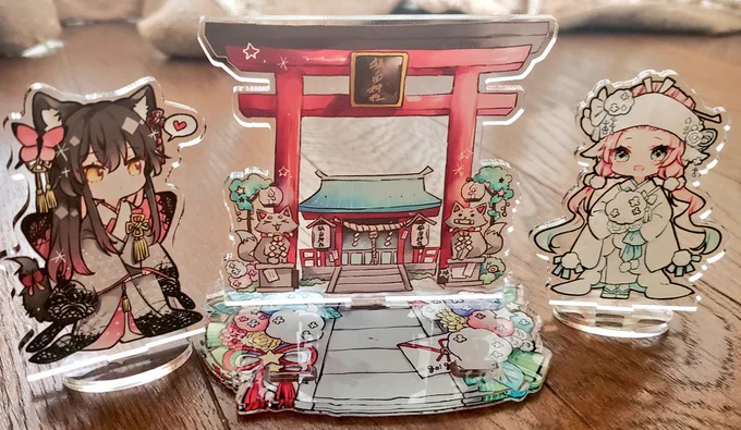 コミケで頒布するアクスタジオラマです