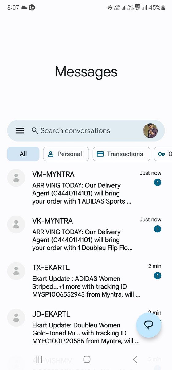 trinkaljuneja's tweet photo. @myntra Don't have account on myntra but still getting these messages since last month 

Tried with customer care , but no luck
@reliancejio @JioCare https://t.co/MEF89wgZii