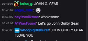 JohnGuiltyGear's tweet photo. The chat was honestly so nice to me on stream thank you all so much, it’s made my weekend and got me all emotional 😭❤️

#Evo2023 

if you guys wanna see more of me I stream too :) https://t.co/3PtlIDPNN5 https://t.co/ECcEkmOiPW
