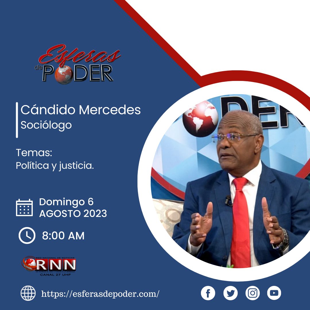 ¡Sintoniza @esferasdepoder_27 por <a href="/rnncanal27/">Canal 27 RNN</a> este domingo 6 de agosto a las 8:00 AM