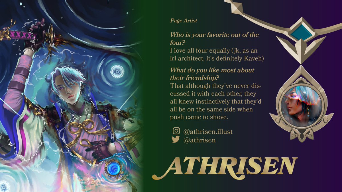 🍀CONTRIBUTOR SPOTLIGHT⚡️
Page Artist | <a href="/athrisen/">Athrisen</a> 

Meet our next contributor, Athrisen !!! 
They believe that 4ggravate will always support each other when push comes to shove ~
