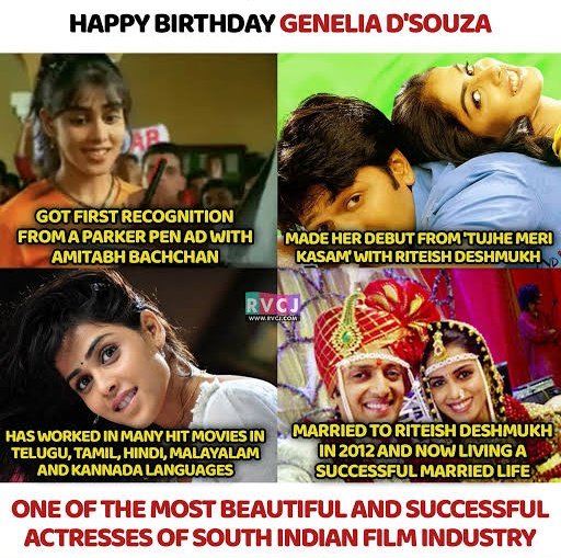 CreationsAms's tweet photo. Happy Birthday my forever fav Geni ❤️ @geneliad ..fan since 2007..you are inevitable part of my childhood nostalgia &amp;  my first ever celebrity craze..forever your fan...!🥰

Stay blessed 🙌 #HappyBirthdayGenelia https://t.co/l262x4LKXD