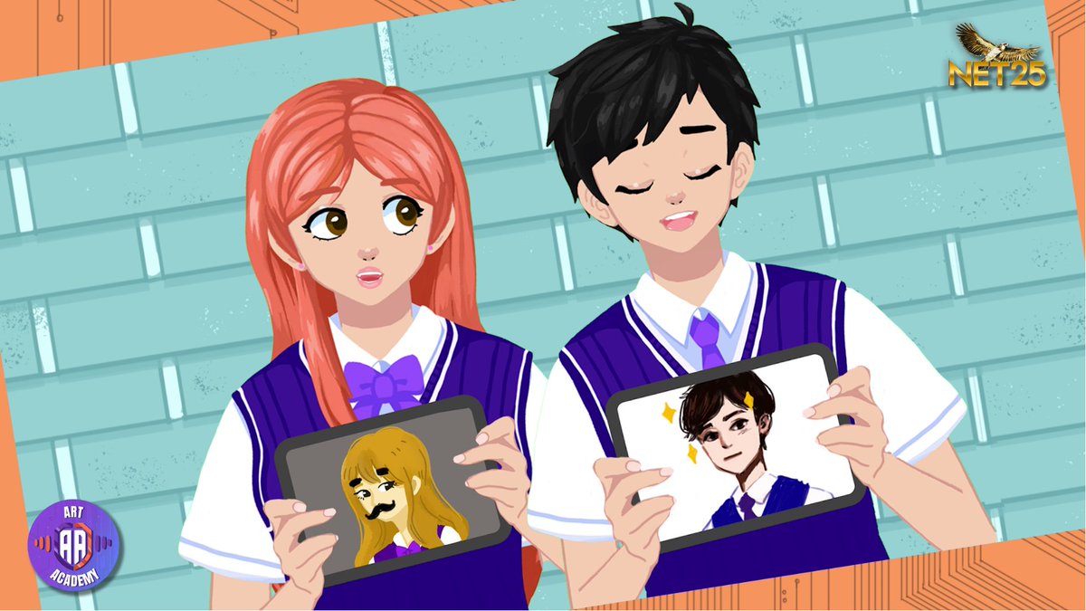 NET25TV's tweet photo. AMAZING! First Art Challenge done!
Ang galing pala mag-drawing nina PJ and Art! So inspiring!
#NET25 #ArtAcademy #Art #PJ #CreateToExpress #Vtubers #Vhosts https://t.co/JuTLByJuUM