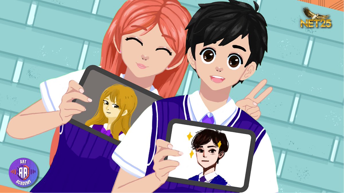 NET25TV's tweet photo. AMAZING! First Art Challenge done!
Ang galing pala mag-drawing nina PJ and Art! So inspiring!
#NET25 #ArtAcademy #Art #PJ #CreateToExpress #Vtubers #Vhosts https://t.co/JuTLByJuUM