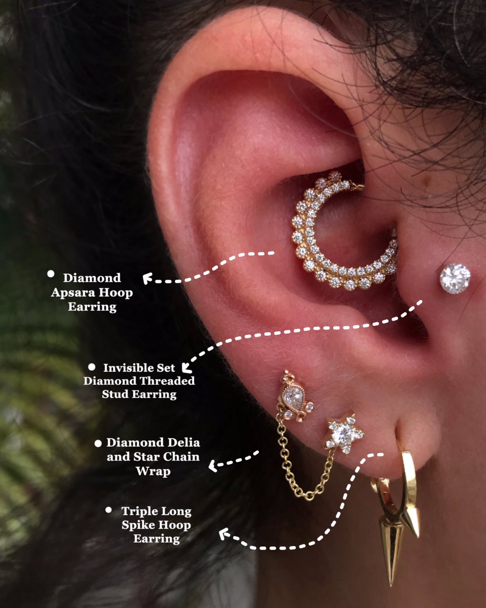 LunarunaE's tweet photo. Diamonds are girl’s best friends 🤍
Jewelry by : @mariatash 
Colocamos estas joyas de Oro de 14 K y diamantes, traídas por mi clienta de #mariatash 😍
Las perforaciones que yo hice fueron #daithpiercing y #traguspiercing 🪡👂🏽
Gracias por la confianza 
Piercer @CindyParraInk https://t.co/Bfrwwqd8BY