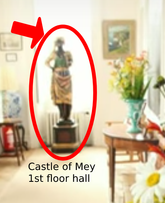 nomoremonarchs's tweet photo. No excuse
Blackamoors are symbols of racism & slavery. The UK's racist queen (later "queen mother") displayed them in her #CastleOfMey. Her grandson, the UK's "king" Charles Windsor, kept them there after she died.
#BloodRoyals #RacistRoyalFamily #NotMyKing #AbolishTheMonarchy https://t.co/c8B3gG6BBn