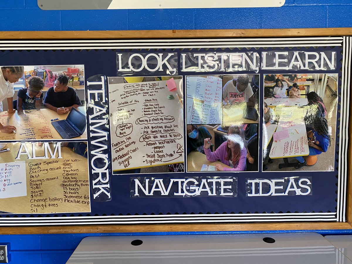 Ms_Frydlewicz's tweet photo. MANY THANKS to the Teacher Resource Center @JCPSKY for lettering, resizing photos and laminating. @ExploreWestport students will love seeing themselves reflected in their learning. @ExploreJCPS @WestportMS #LaunchCycle #DesignThinking https://t.co/4ekqiqGjBk