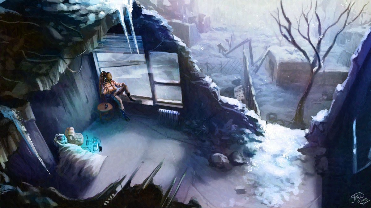 ivychrys's tweet photo. Another background for my original story :) #myart #painting #digitalpainting #noai #humanartist #art #glaze #originalcharacter #background https://t.co/3Zh6NbB5OY