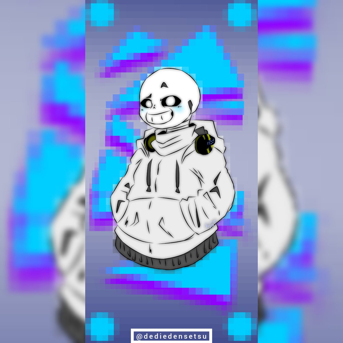 Well... This Sans is very cute for me :) #digitalart #tradicionalart #art #undertale #aus #undertaleau #fanart #foryou
