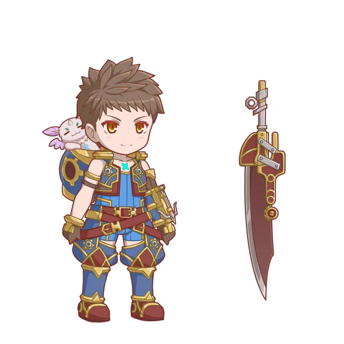 デフォルメレックスくん(ΦωΦ)完成ver #ゼノブレイド2 #レックス #デフォルメ