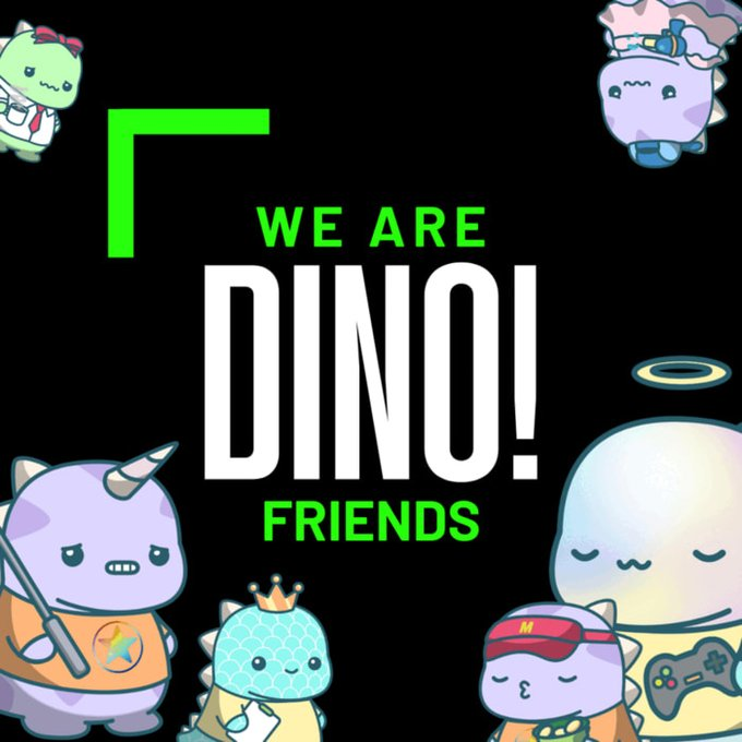 JohnnyBahamas3's tweet photo. ✨NEW GIVEAWAY ALERT!✨ 
To win 1 DINO + 100 $STARS! 🦖

✅ RT &amp; 💚
✅ Follow
@DinoFriends_io and @JohnnyBahamas3 
✅ Tag friends 
✅ Comment with heart emoji! 💚
⏰24h https://t.co/UHchat38e4
