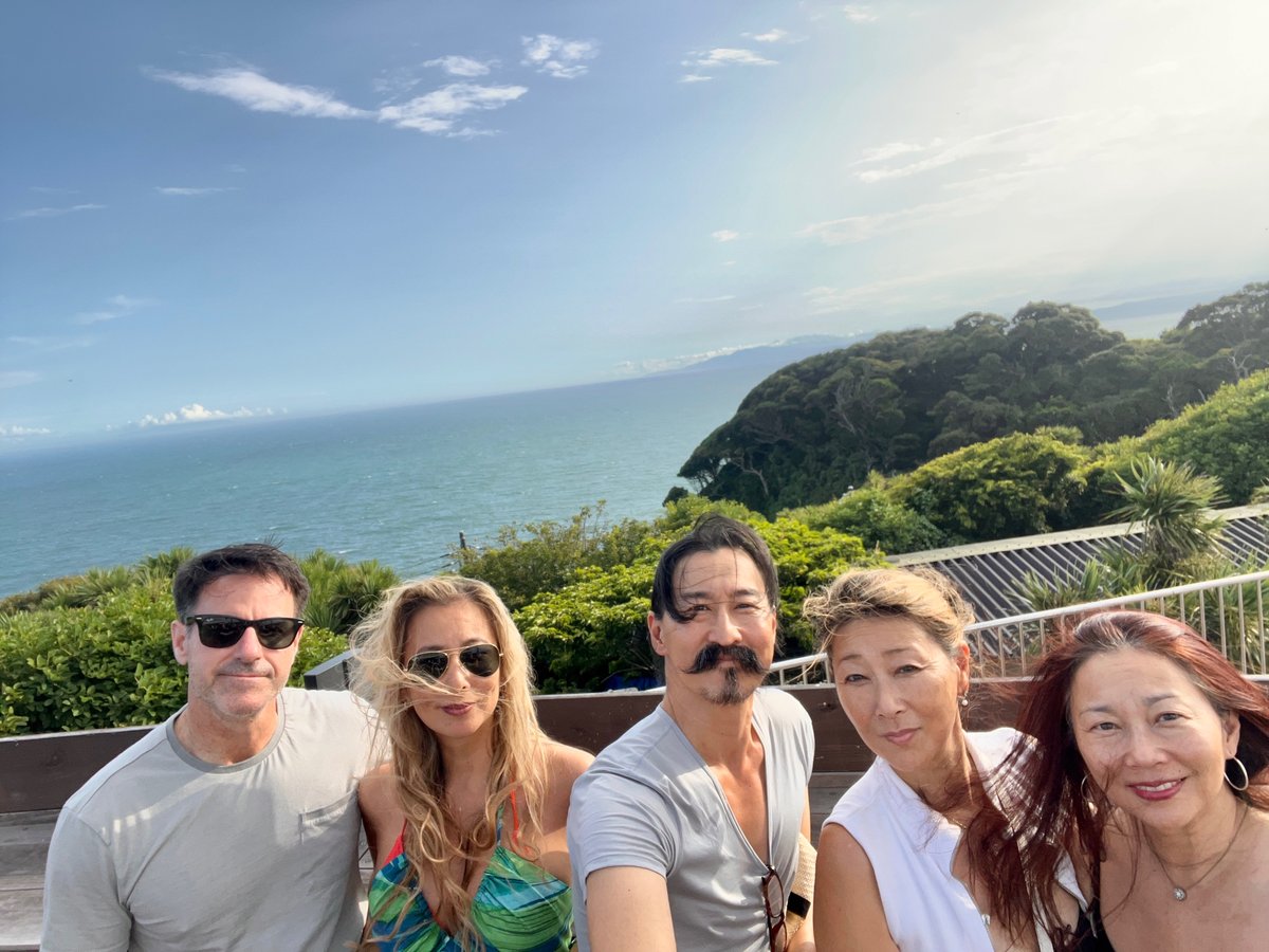 tweetsuro's tweet photo. Japan family reunion! Highlights have been Miyajima and Enoshima. This has been my kids’ first time in Japan, hopefully not their last :)￼￼ https://t.co/yySMlZqD6K