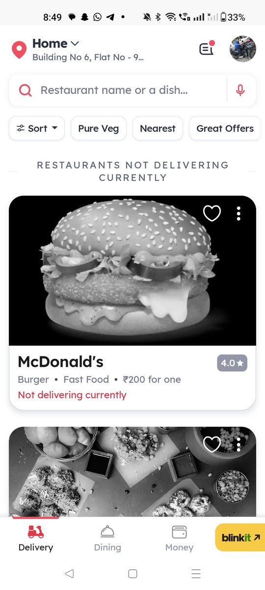 PRONITAGRAWAL's tweet photo. @zomato I am still not able to order,Your membership is a scam. Please return my money back. you are not able to do delivery in Dadar? All the restaurants are open to non-member customers. https://t.co/PqiBaoz6GP
