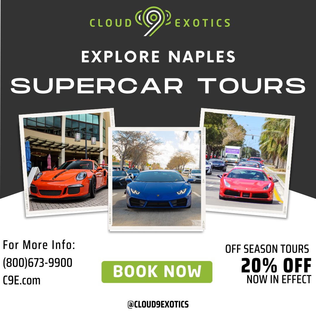 Cloud9Exotics's tweet photo. @icanttradegood @roman_borkovec @RealDhuntley We also run supercar tours for anyone looking to experience a day in multiple different exotics! https://t.co/pAKHPSiyjn