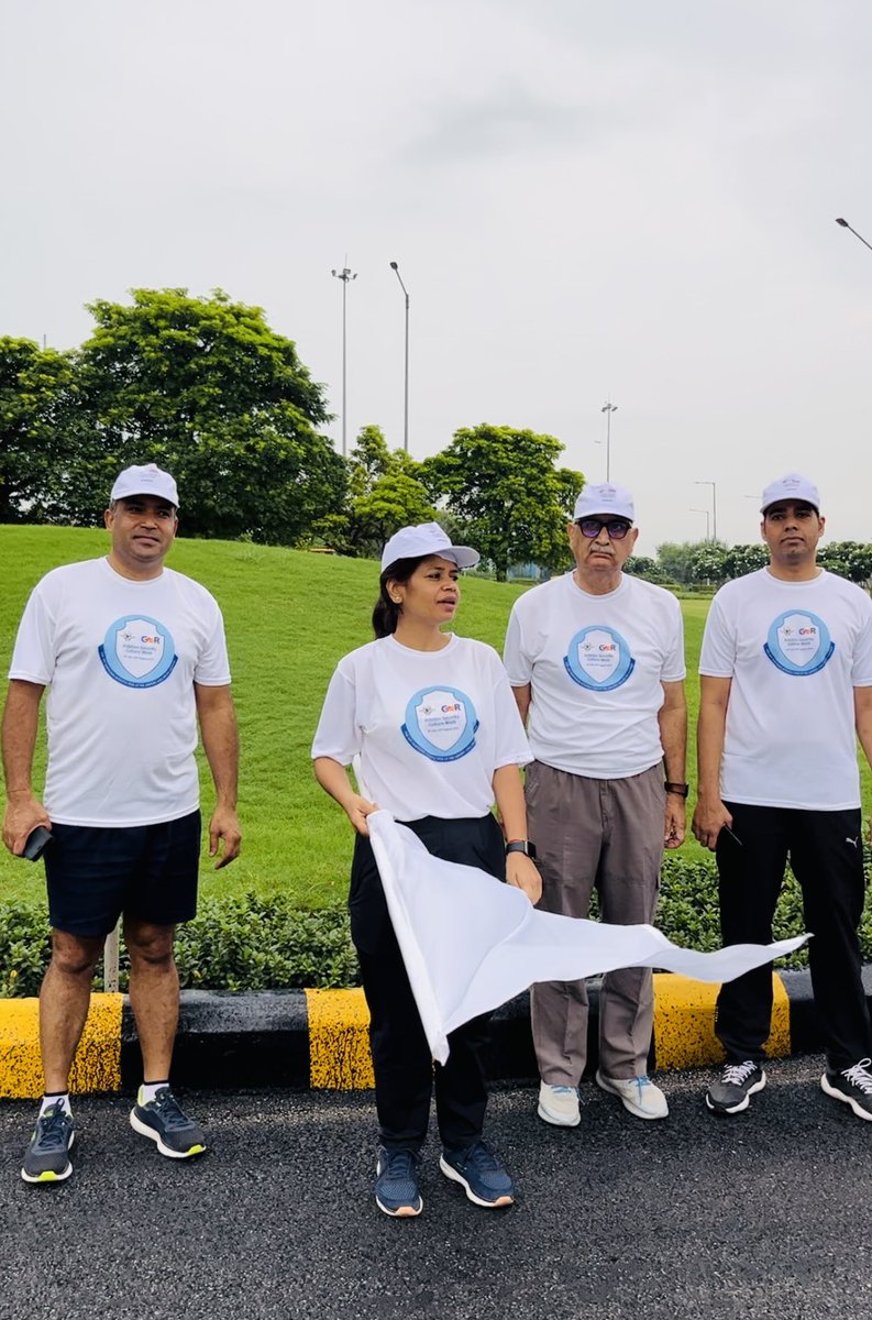 DelhiAirport's tweet photo. 🏃Join us as we embark on a journey towards enhanced aviation security!
Honored to have Ms. Kavita Jalan, Dy. Director General @BcasHq, as she flags off the Aviation Security Culture Run.
Let's run together for a safer sky!
#RunForSafety #SeeitSayitSecureit
@MoCA_GoI @CISFHQrs https://t.co/SOZ2hKj3CQ