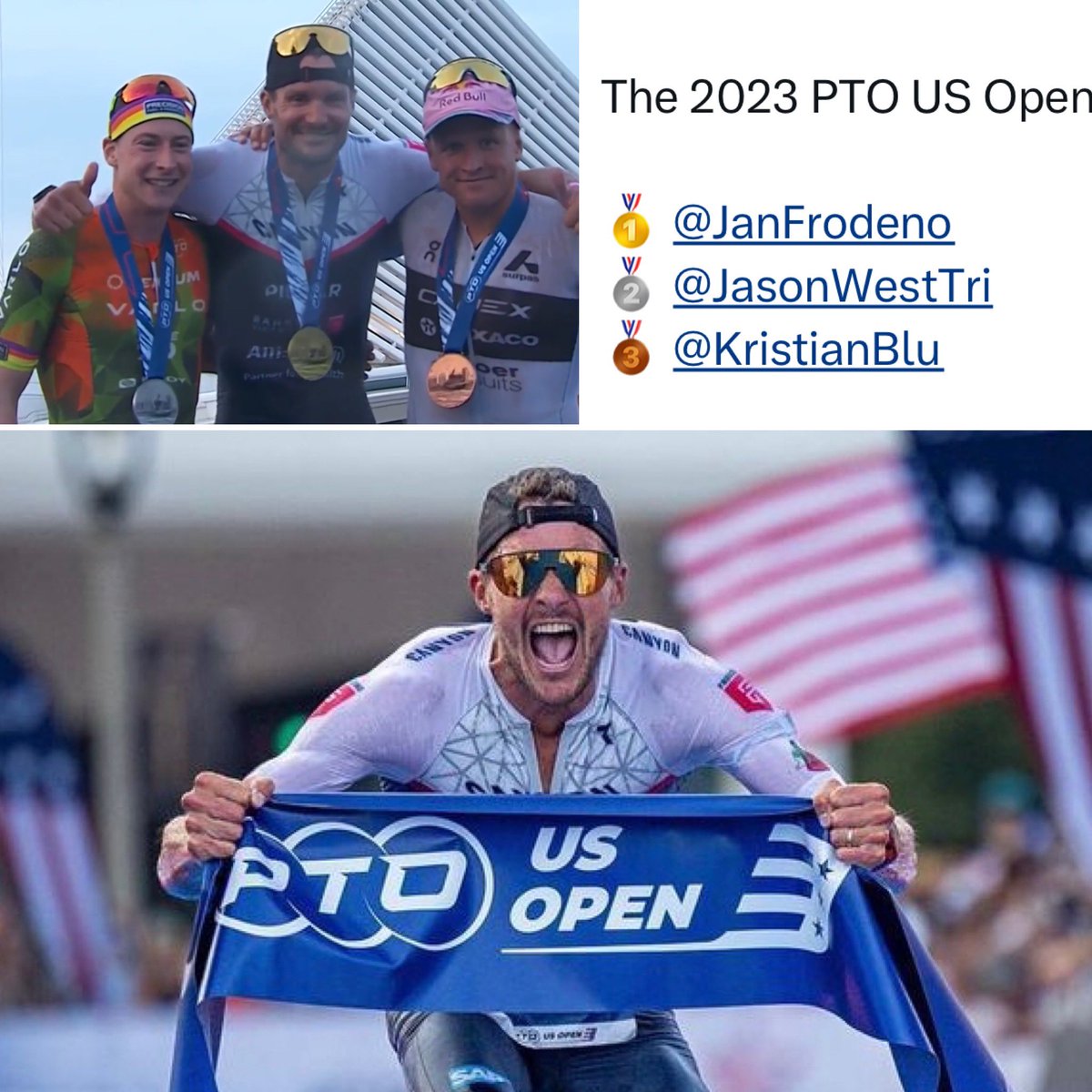 What an incredible performance from the 🐐! What a race today!

Jan Frodeno wins the 2023 PTO US Open in Milwaukee