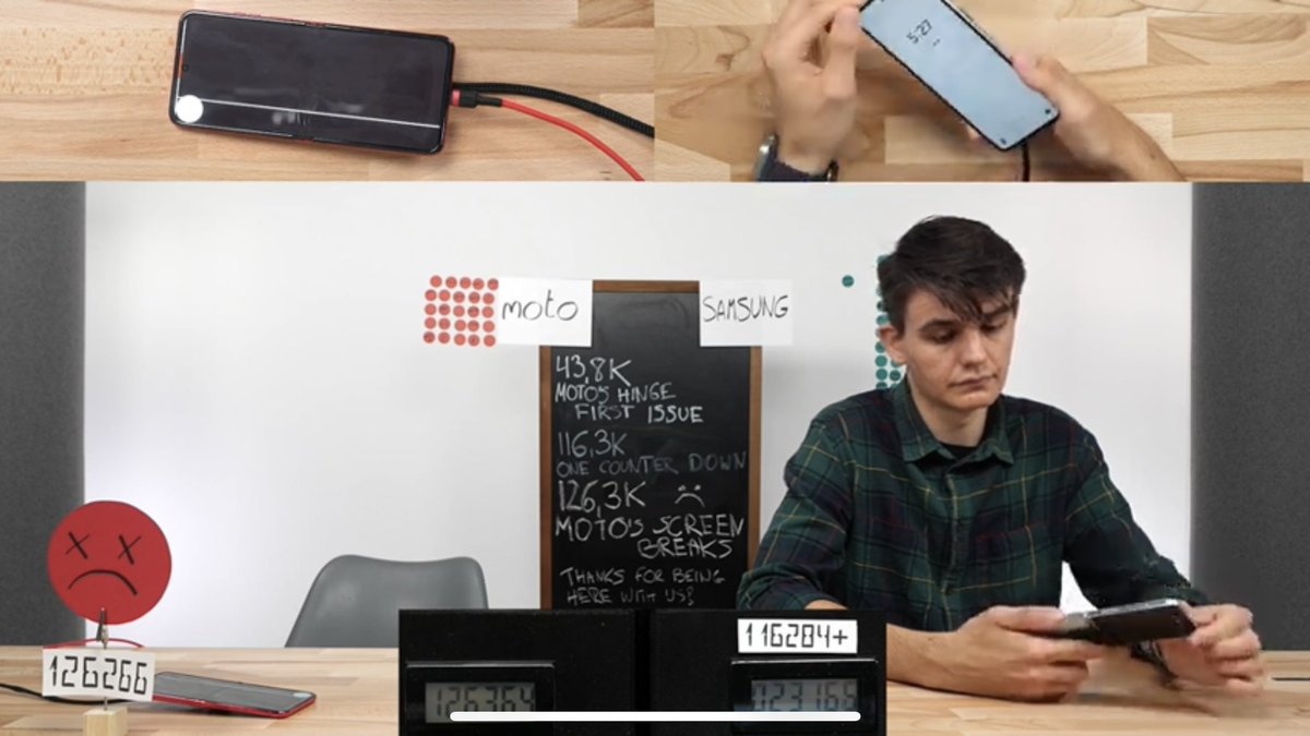 모토로라 vs 삼성 z플립5 내구성 테스트

모토로라 테스트하던 직원은 퇴근했는데
삼성은 아직 퇴근 못함 ㅋㅋㅠ

실시간임

youtube.com/live/6lY7SuSR7…