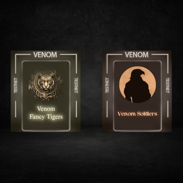 Fancy_Tigers's tweet photo. Fancy Partnership X @Venom_Soldiers 🐯🤝🦅

@Fancy_Tigers conquering the Venom Jungle! 🌴

This is your chance to mint an awesome #NFT on 
@Ventory_gg

👉MINT NOW: 
https://t.co/8HMqHWVJMd

#VenomTestnet #VenomNetwork #VenomNFT https://t.co/GFdeRaVKzT