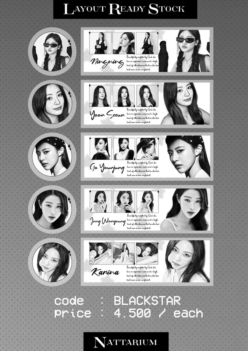 Help RT, please! Thankyouu 🥨

Halo! natt bawa layout ready stock classy nih, 4.500/ea (get ava png). Payment via DANA, bisa order lewat dm yaa. . yuukk jajan dimari! 🤗

[#zonauang #zonaba #zonajajan]