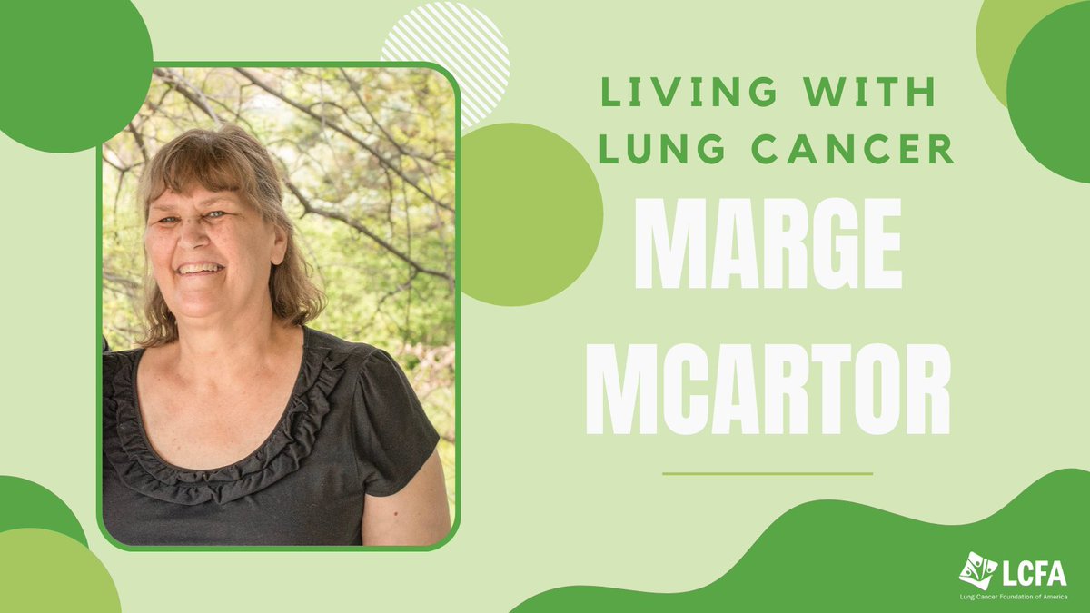 Like many diagnosed with #lungcancer, Marge McArtor's doctors believed something else was the cause of her breathing issues. After having fluid from her lungs drained, only then did doctors discover it was stage 4 adneocarcinoma. Read her story here: bit.ly/44MrPRA