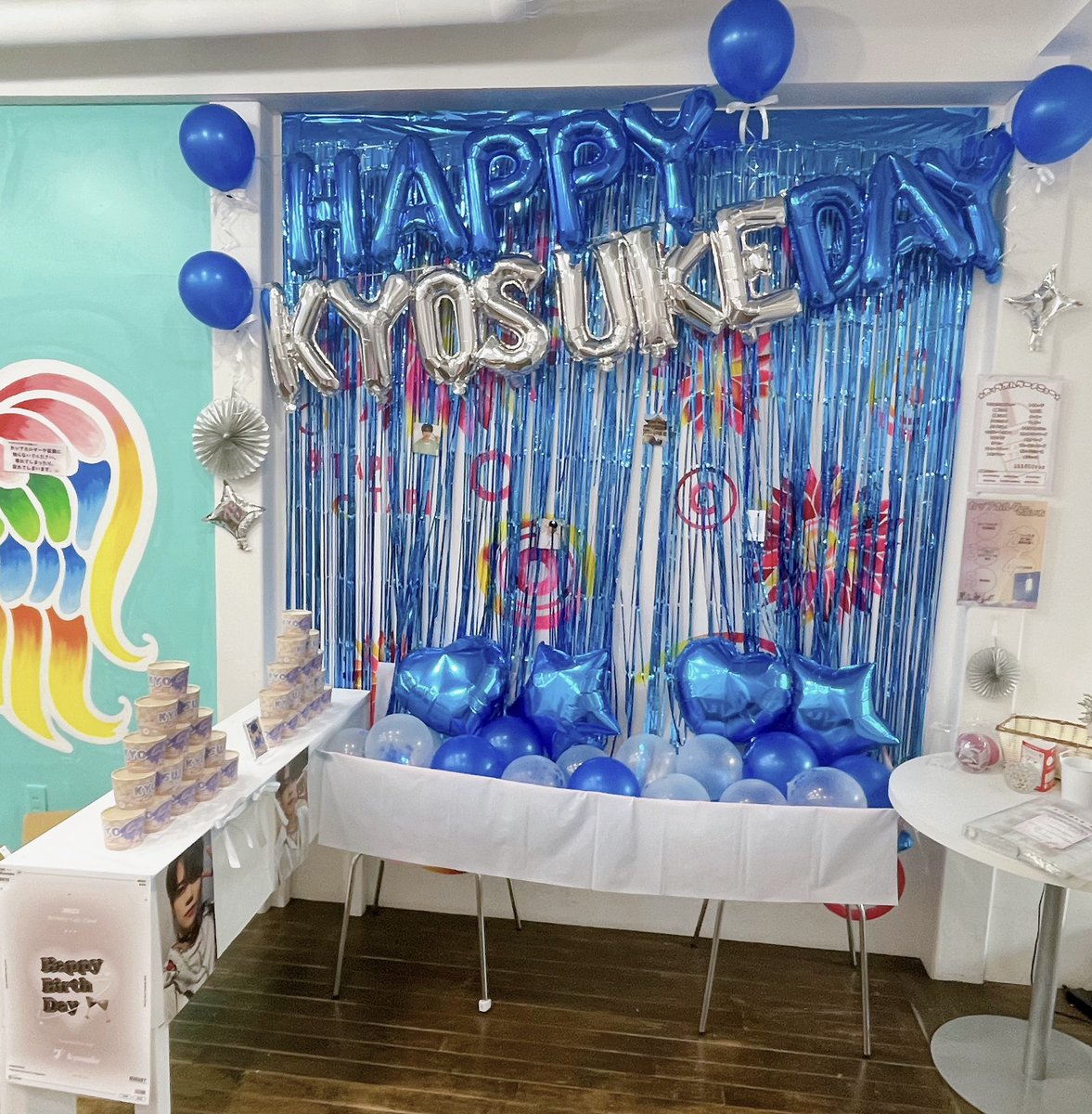 TAPITAPI_TOYAMA's tweet image. 8/5〜8/11まで装飾が藤牧京介くん仕様となっております💕💕
BGMもINI💙
期間中に是非お迎えにお越しください💓
主催者様@kyosuke24th 様
#tapitapi #タピタピ #tapitapi富山 #タピタピ富山 #INI #藤牧京介 #happykeigoday  #カップホルダー配布 #カップホルダー富山