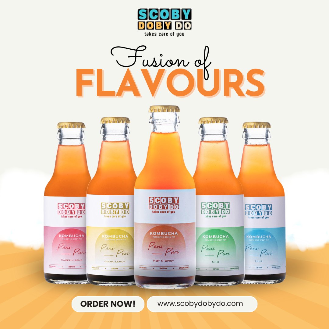 scoby_doby_do's tweet photo. "Why settle for one flavor when you can have the best of both worlds? Experience the fusion at Scoby Doby Do - Panipuri Kombucha Party pack of 5 flavors!’’

#panipuri #panipurishots #panipurilover #panipurirecipe #scobydobydo #kombucha #kombuchalover #vegan #veganfood https://t.co/xjMysq0OFn