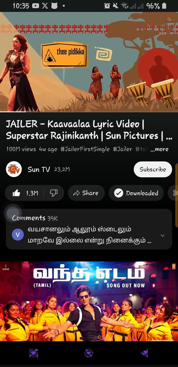Kaavaalaa surpass 100M views on YouTube in just 30 days!

#Anirudh #AnirudhRavichander #Jailer #SuperstarRajinikanth #Kaavaalaa #Hukum #EagleIsComing @rajinikanth @anirudhofficial