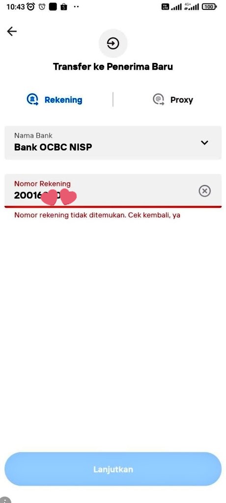 rfkyglra's tweet photo. @TanyaOCBCNISP ini kok tidak bisa tf dsri lintas bank kenapa min, padahal nomor sudah betul https://t.co/jHNVr19wdA