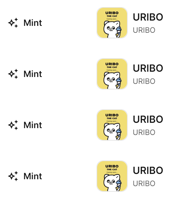 URIBOフルミントできました🐡

#URIBO
