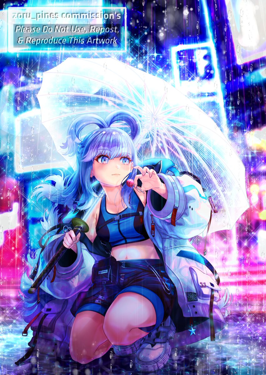 zoru_pines's tweet photo. (2/2) Commission Result
Close Up ☔️👸⚔️✨🤙
#AeruSeni #KoboKanaeru #Commission #Commissionart #artwork #hololive #PrincessSamurai #cyberpunk #イラスト https://t.co/uAScEudfH6