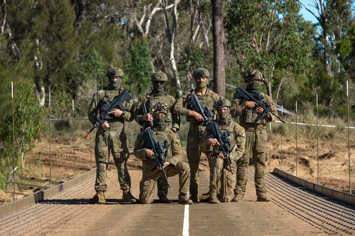 TalismanSabre's tweet image. Engineers from the @AustralianArmy constructed a Dry Support Bridge across Keelbottom Creek, in the Townsville Field Training Area, as part of #TalismanSabre2023.
The training activity is designed to support supply and evacuation routes for the Brigade.
#TS23 #StrongerTogether