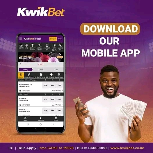 mohadaniels01's tweet photo. Download our latest version of kwikbet app on https://t.co/qVz7JlxbKq &amp; get awarded with free bet this weekend

#festfestival #ประชุมสภา #swfc #YoGotti #GenshinImpact #KBCWeekender Welcome to Kenya #MKU23rdGraduation Happy Sabbath #MasculinitySaturday Mia Khalifa #SupremeCourt https://t.co/xCbLuB7qFa