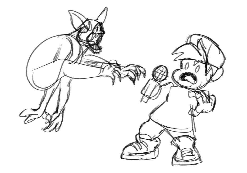 all_friday8029's tweet photo. Mod is kinda slow rn but here’s a sketch of the freeplay art done by @MoArtStudio https://t.co/JmVagzzi0y