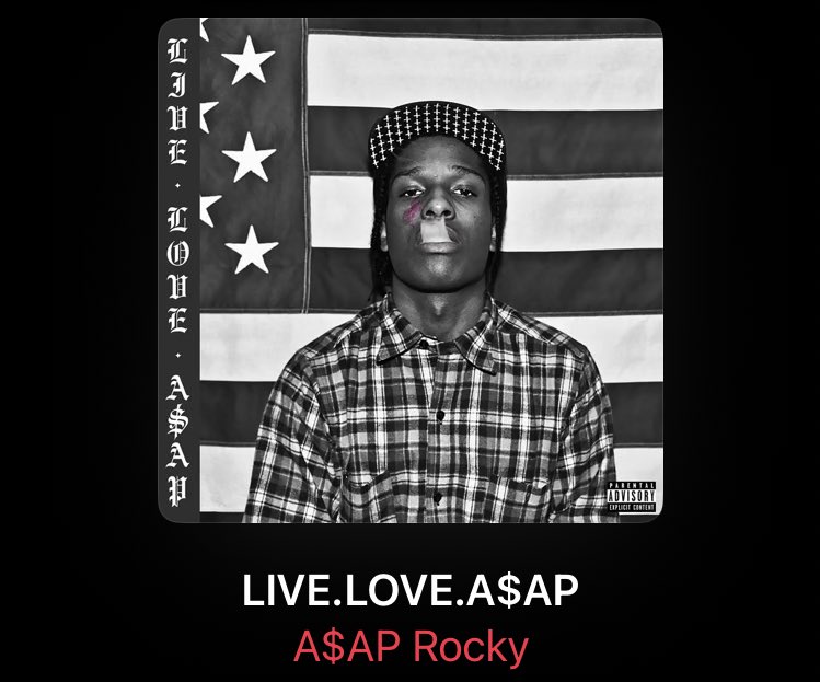 tantos años y me sigo creyendo asap con ese álbum