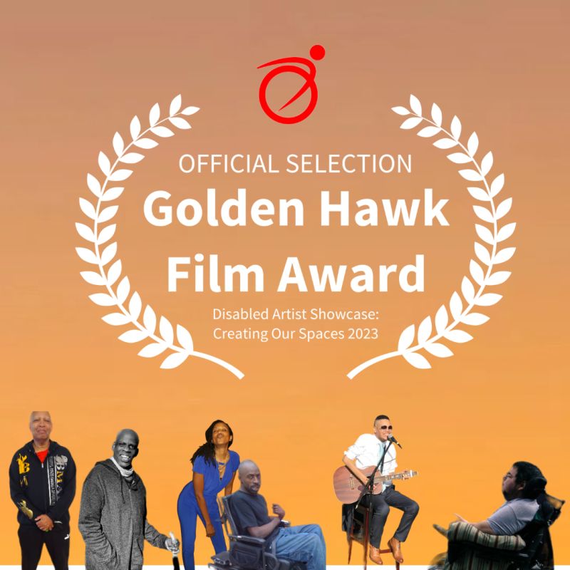 EmmittThrower's tweet photo. DISABLED ARTIST SHOWCASE: Creating Our Spaces
"Official Selection" #disabled #filmmaker #disabilities #strokesurvivor #cerebralpalsy #sma #rarediseases @Genentech @DISORDER #disabilities @Keith  #bronx #director @TPstudios  @tylerperry  @IssaRae @kriphopnation @tonihickman https://t.co/IA8VKQBqP7