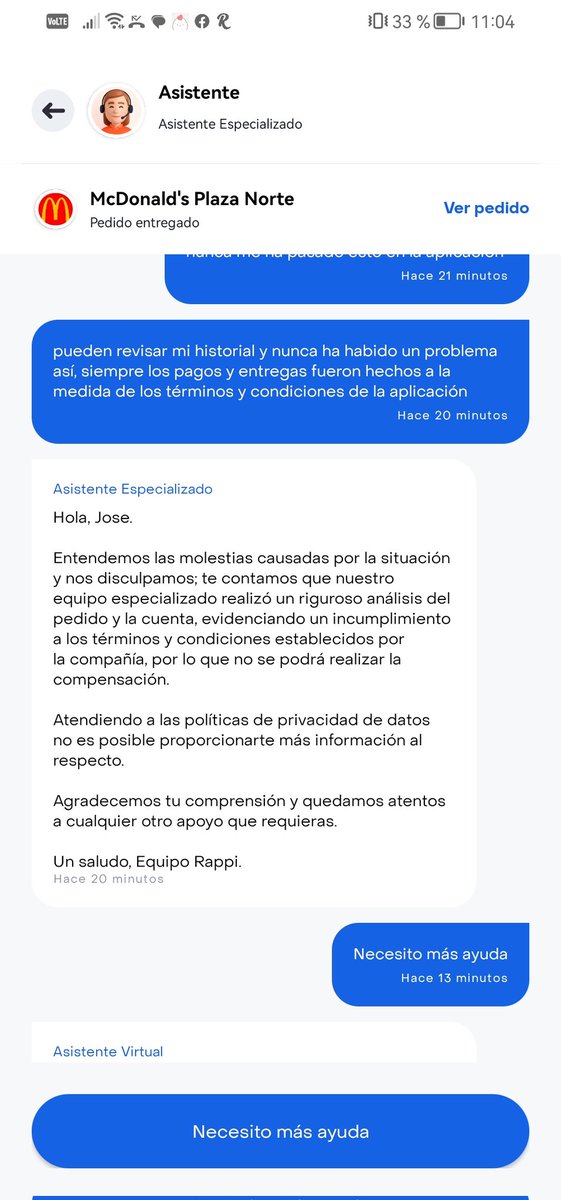 JCarmenLuna's tweet photo. TREMENDO ROBO DEL RAPPITENDERO!
@PeruRappi SOLICITO MI REEMBOLSO
Nunca llegó a mi domicilio, marcó que había llegado y como pagué con tarjeta de crédito, puso que mi pedido habia sido entregado, si lo entregó a alguien más o se lo quedó, no lo sé.
@IndecopiOficial #ReclamoRappi https://t.co/nqLqjMHq5J