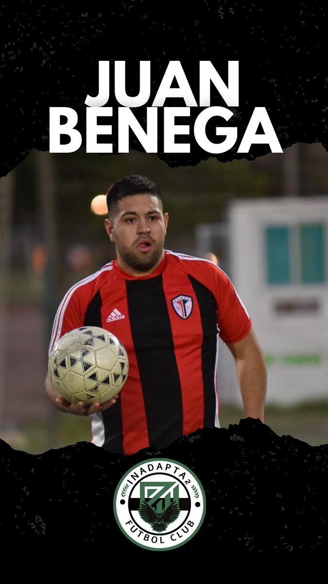 Inadapta2FC's tweet photo. ✍🏼 Juan Benega es nuevo jugador de #Inadapta2FC.
🤝🏼 El club adquirió su ficha y el defensor central proveniente de #BimboFC, formara parte de nuestro plantel en futuros compromisos.
Bienvenido Juan 🟢⚫️
#LI2 https://t.co/T1oieQGeLS