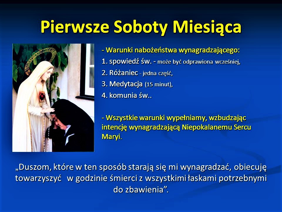 jotwu1's tweet photo. Pierwsza sobota miesiąca
#Nabożeństwo #wynagradzające
#Niepokalanemu #Sercu #Maryi https://t.co/P0ua5KzJRh