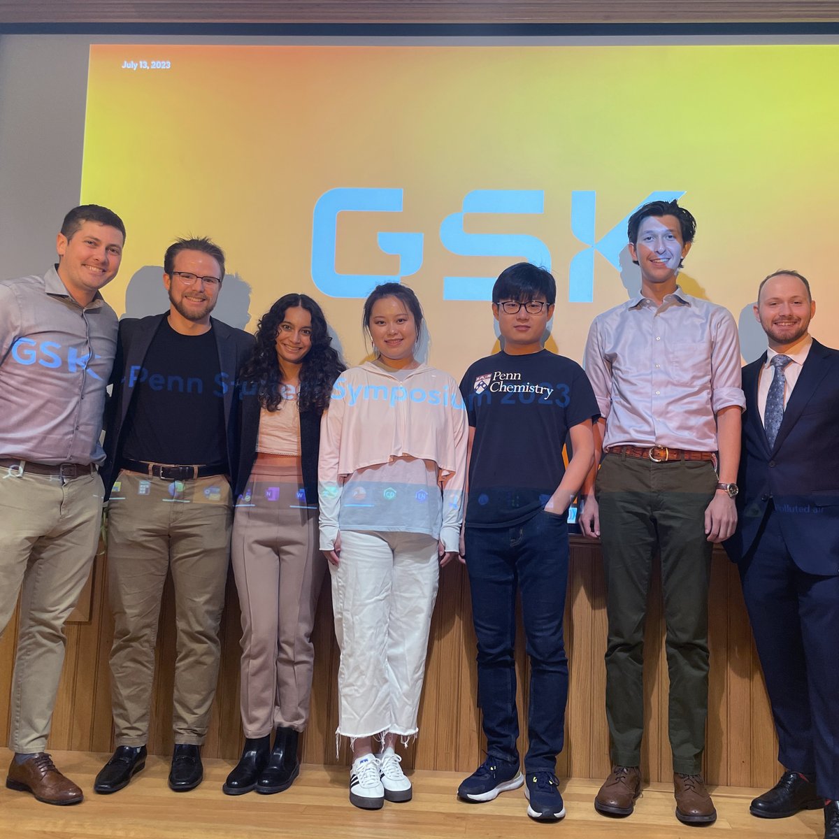 GSKUS's tweet photo. Thank you @PennChemistry for joining the 2nd @Penn + GSK Symposium! And, Prof. Sarpong who spoke about complex molecule total synthesis.
GSK Scientists, Doug Fuerst & Janelle Steves discussed #drugdiscovery, #predictivechemistry & where a career in #chemistry can take you.