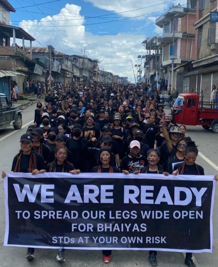 juliusmangang's tweet photo. Kuki girls new motto :
Let's make India HIV+ve
#shamelesscommunity
#shamelesspeople
#KukiWomen
#kukimilitants #KukiTerrorists https://t.co/eEoFFCiVRr