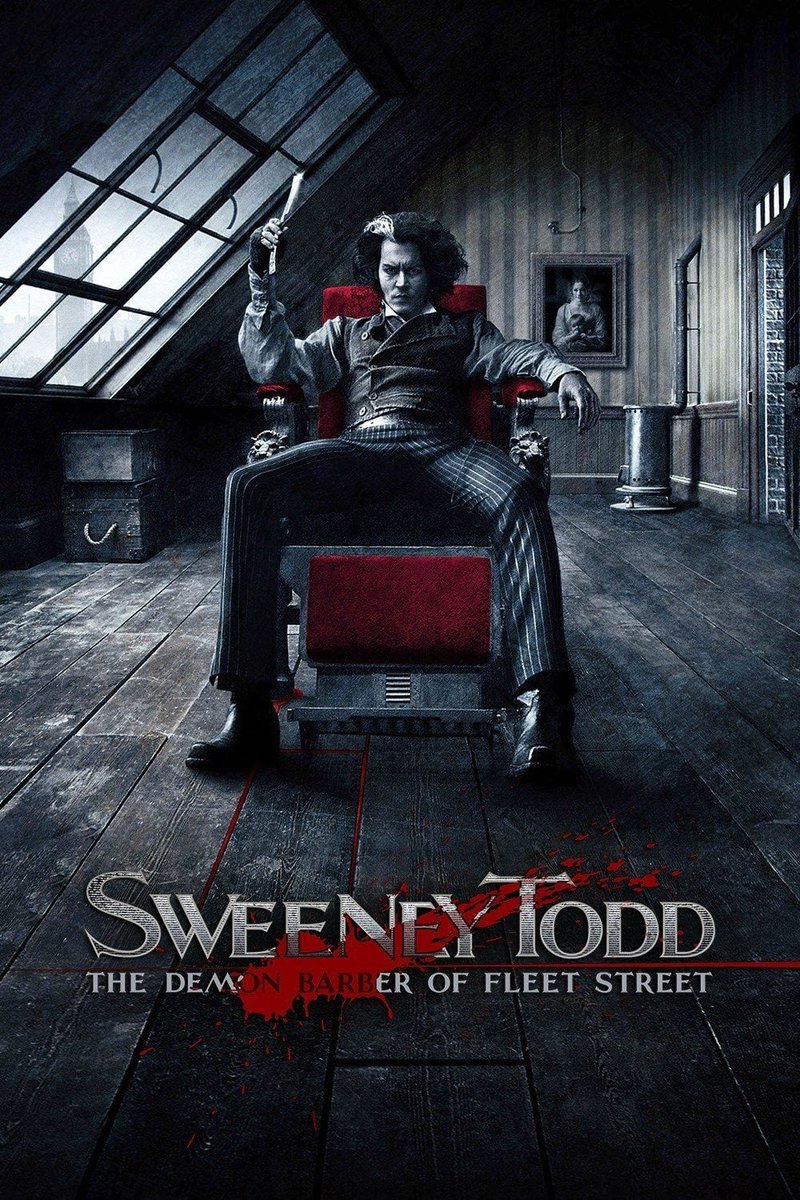 À paraître prochainement aux 🇺🇸 via @ParamountPics.

#SweeneyTodd: Le Diabolique Barbier de Fleet Street 🪒 (2007) de #TimBurton en #4KUltraHD 📀.

#JohnnyDepp #HelenaBonhamCarter #AlanRickman #TimothySpall #SachaBaronCohen #LauraMichelleKelly