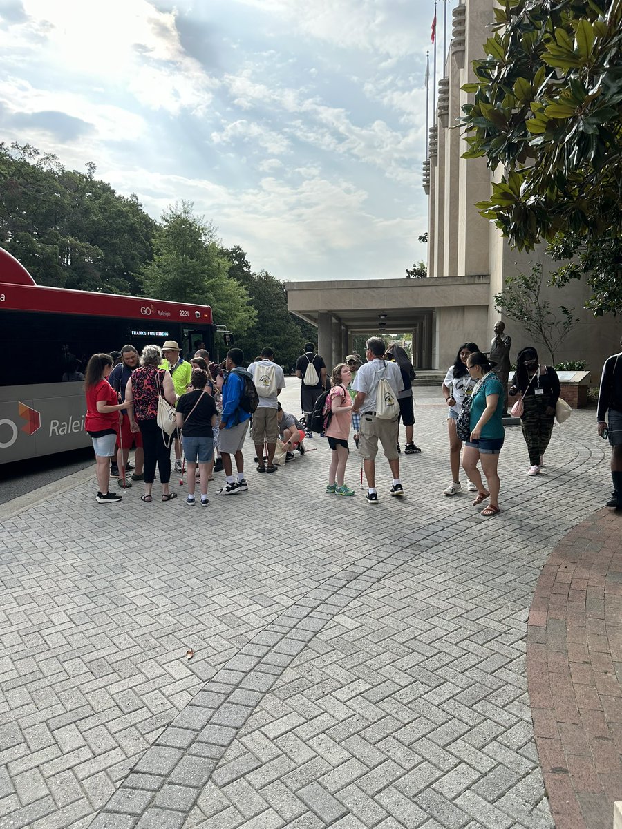 EyeRetreat's tweet photo. Day 6:  We had tons of fun and learning today!  We explored NCSU and competed in a scanveger hunt.  We learned how to use public transportation.  An operator from the Business Enterprise Program and Dr. Kilgore from #TEACH talked
about entrepreneurship. https://t.co/xSS0YQE10l