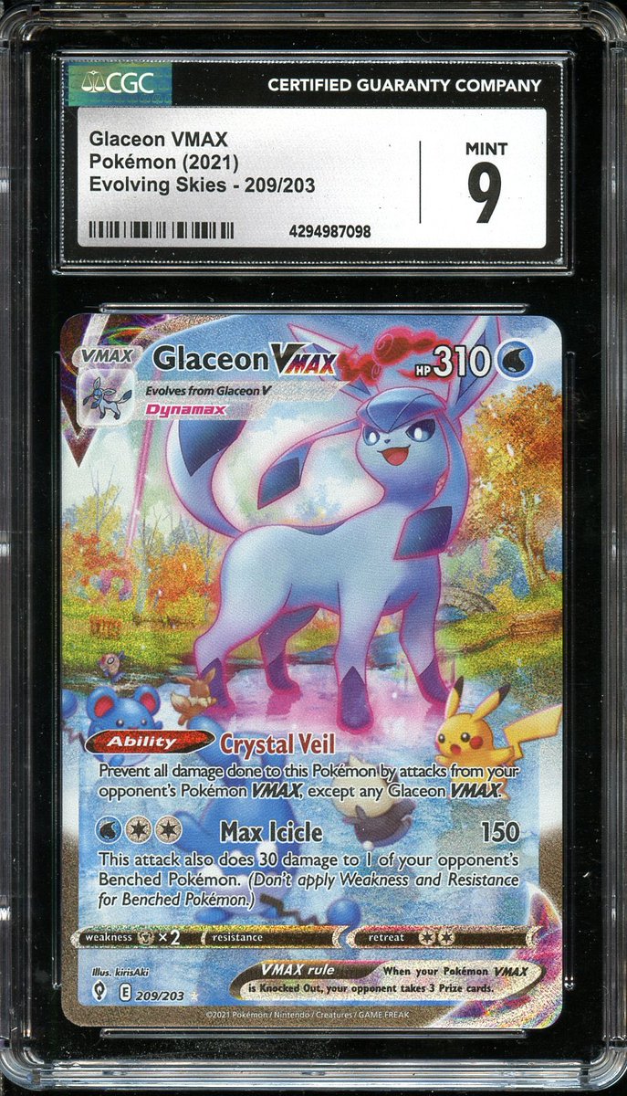 PokemonButler's tweet photo. SLAB SALE 
mewtwo - 125 
Glaceon - 150
Pika - 200 
Mew - 100 

@BUYSELLTRADETCG @FTC_MARKET https://t.co/NdAWyEXPkD