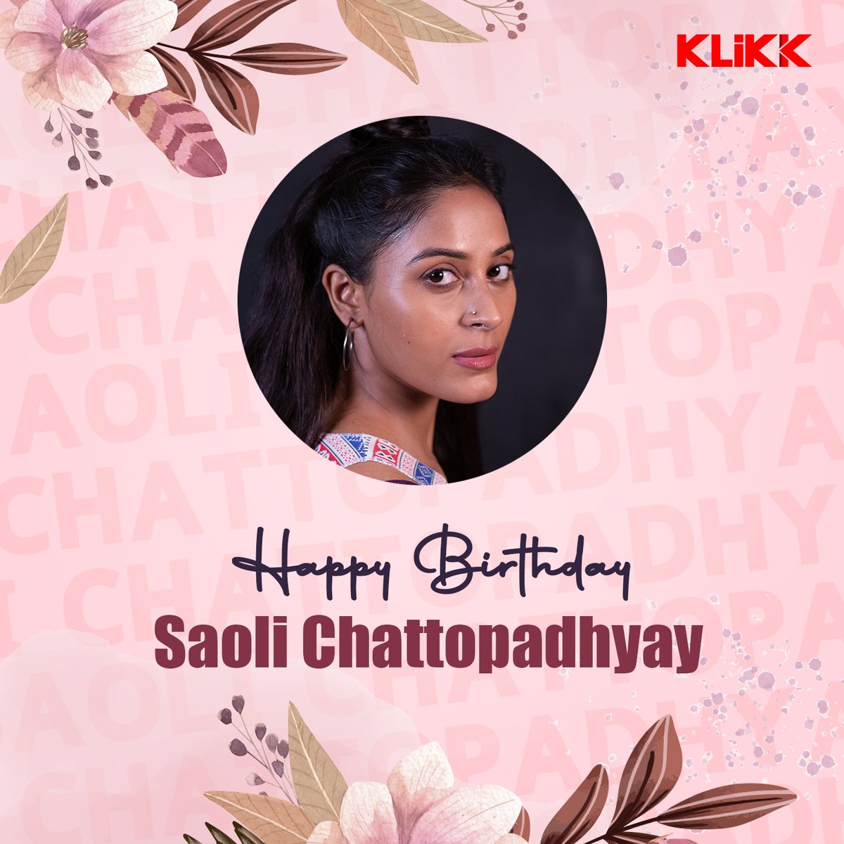 Wishing a delighted birthday to the phenomenal and talented actress, Saoli Chattopadhyay! 💗
#Klikk #SaoliChattopadhyay